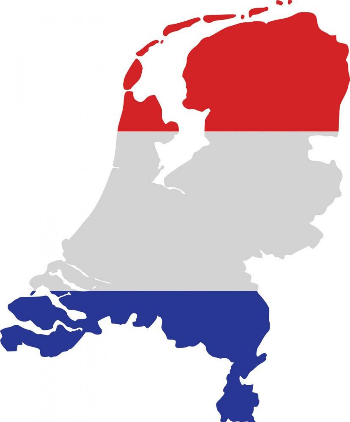 Mapa da bandeira holandesa