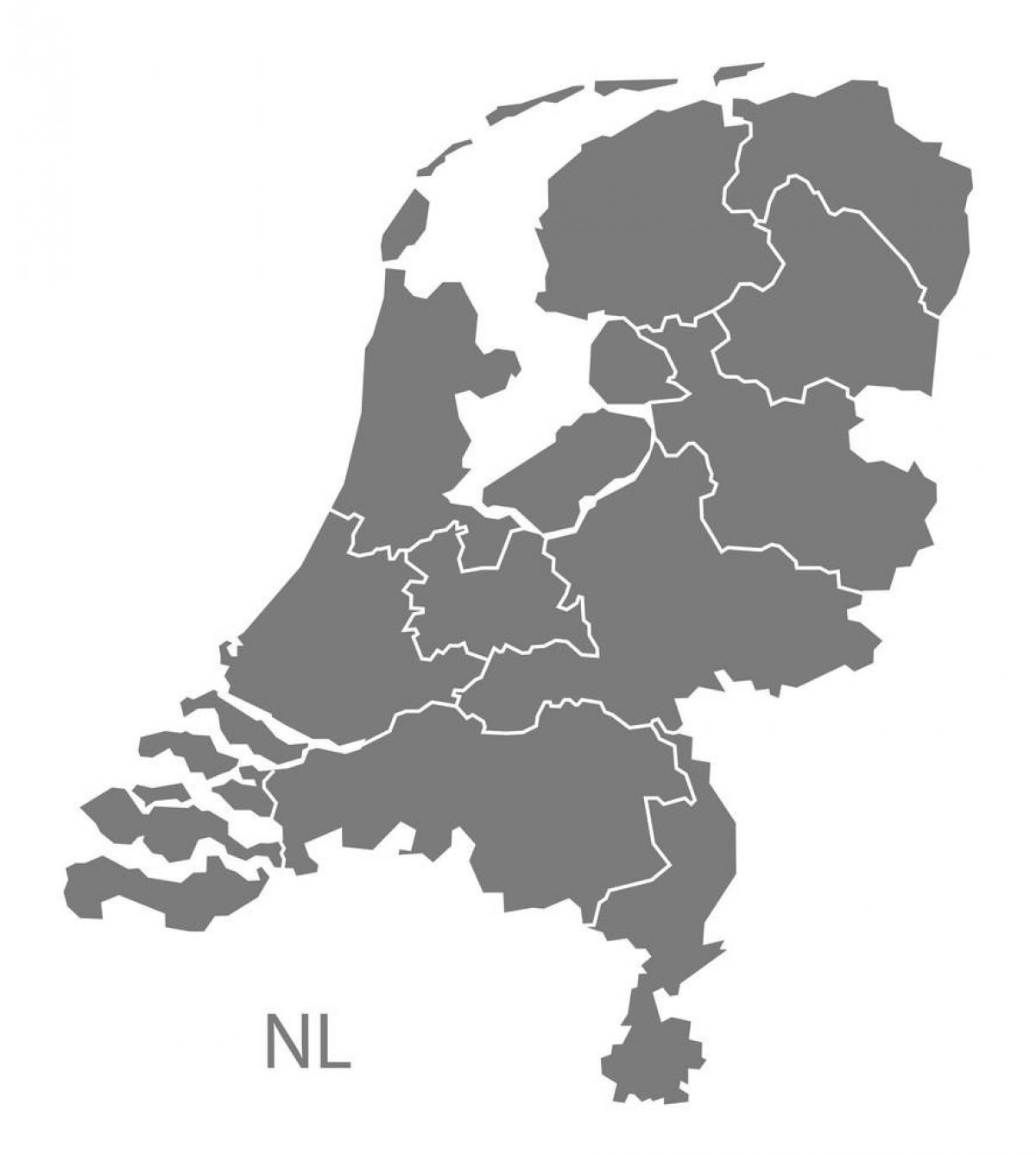 Mapa vetorial holandês